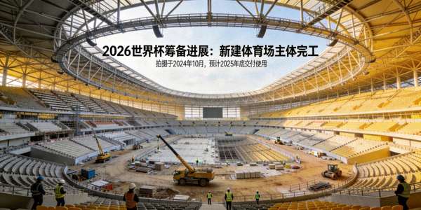 2026年世界杯筹备进展最新报道图片，展示新建体育场